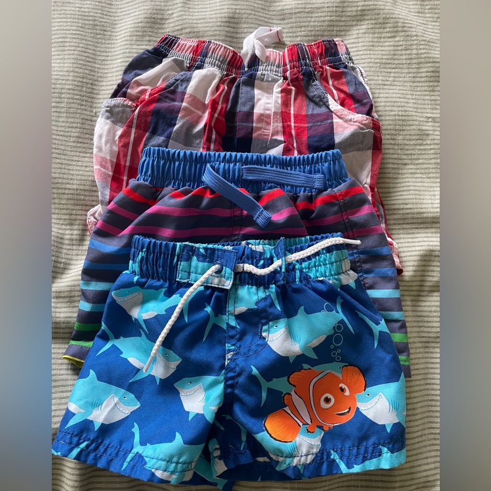 3 great condition baby swiming shorts